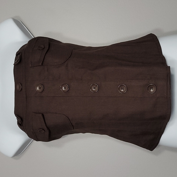 bebe Tops - Bebe Unique Linen Crop Bustier Top, Size 6